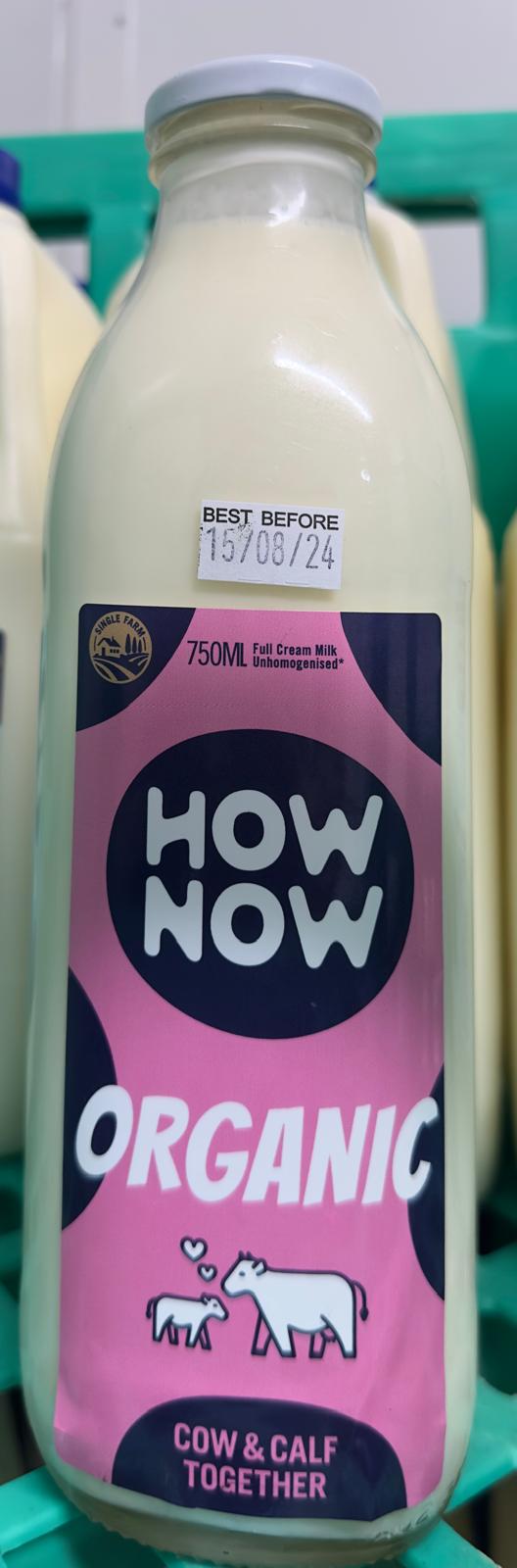 How Now 750ml Unhomogenised Organic